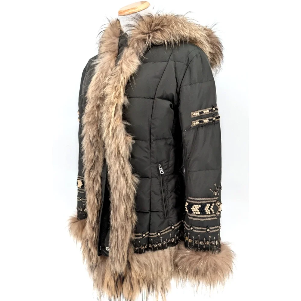True vintage. RARE Bogner Jacket with Fur Trim - Picture 6 of 16